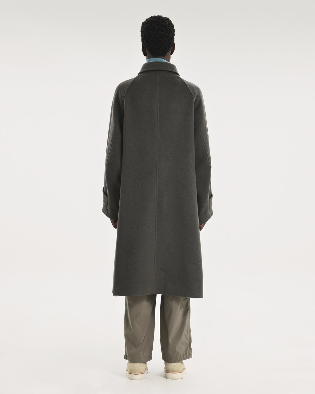 Brownyard - Balmacaan Coat (Olive Grey) product image 2 | TRAB K-Fashion Australia