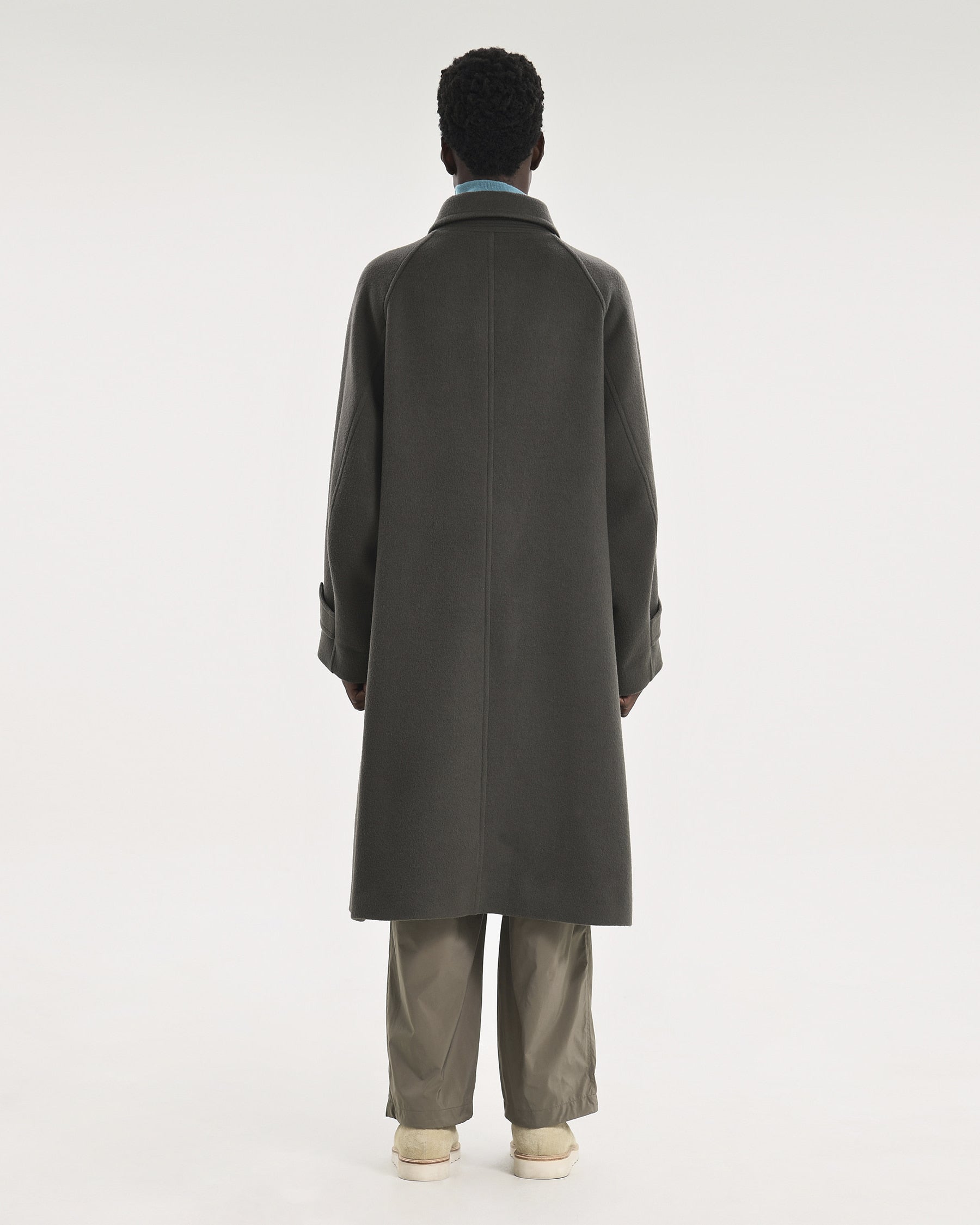 Brownyard - Balmacaan Coat (Olive Grey) product image 2 | TRAB K-Fashion Australia