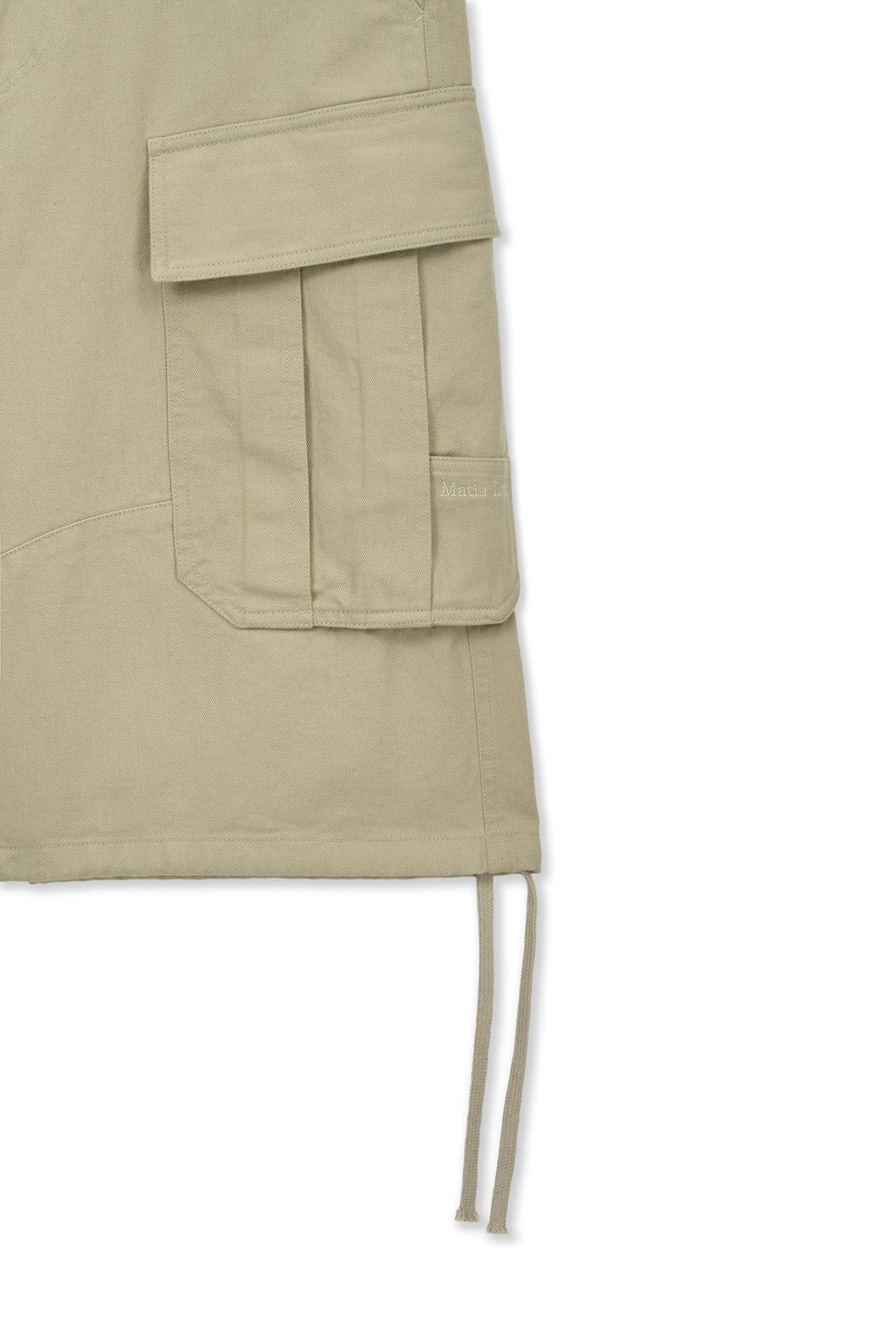 Matin Kim - Utility Cargo Bermuda Pants (Beige) product image 4 | TRAB K-Fashion Australia