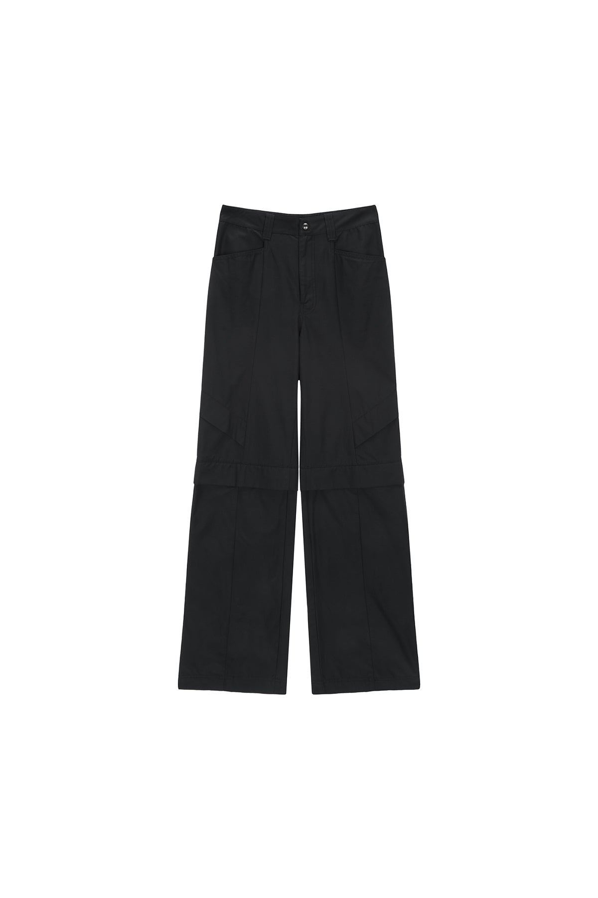 Matin Kim - Knee Point Tuck Wide Pants (Charcoal) product image 1 | TRAB K-Fashion Australia