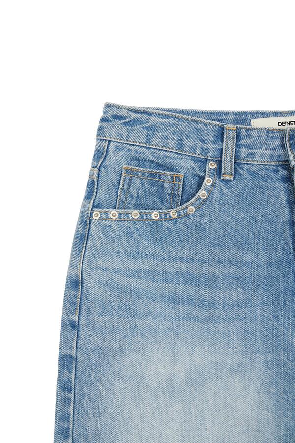 Deinet - Stud Denim Shorts (Light Blue) product image 9 | TRAB K-Fashion Australia