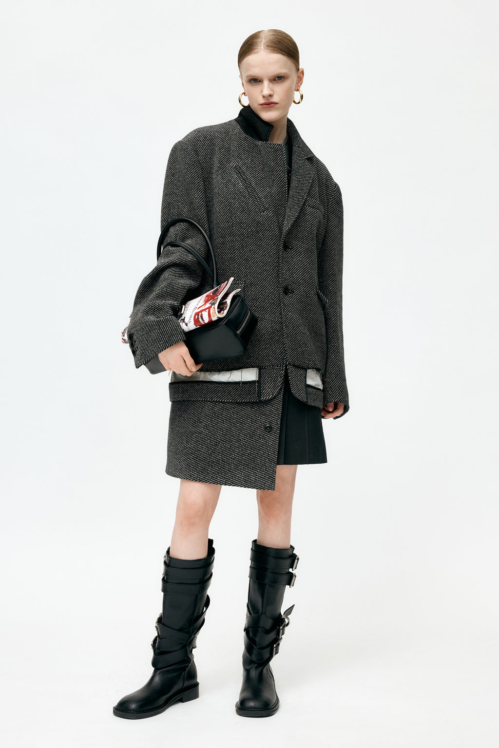 Andersson Bell - Unisex Inside-Out Wool Jacket (Grey) product image 9 | TRAB K-Fashion Australia