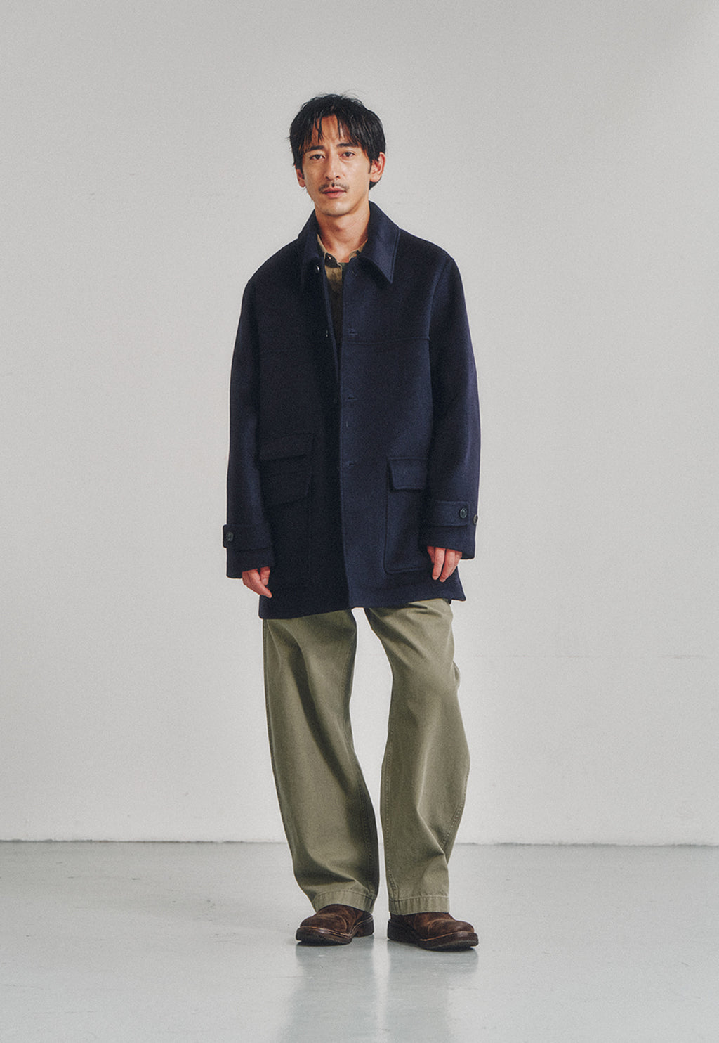 Art if acts - Handmade Car Coat (Deep Navy) product image 2 | TRAB K-Fashion Australia