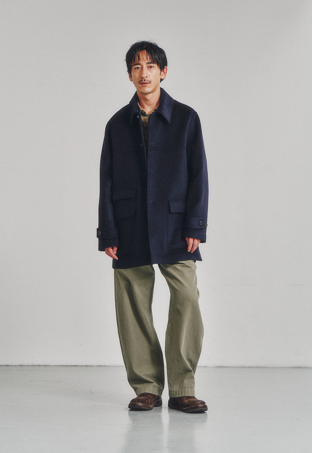 Art if acts - Handmade Car Coat (Deep Navy) product image 2 | TRAB K-Fashion Australia