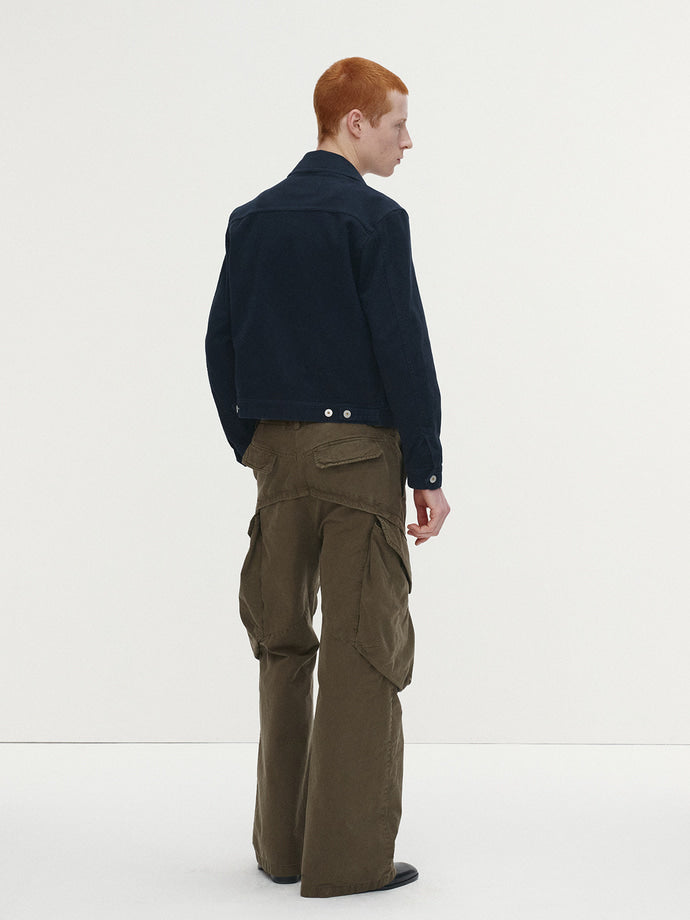 Tonywack - Garment-Dyed Gabardine Wide Cargo Pants (Olive) product image 3 | TRAB K-Fashion Australia