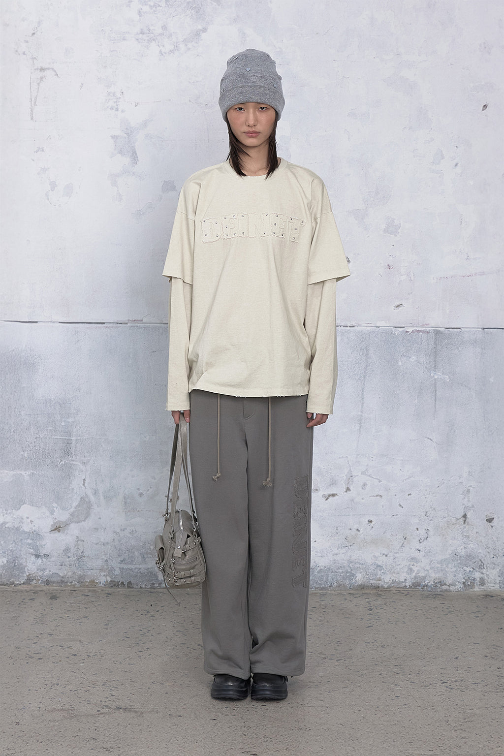 Deinet - Applique Layered T-Shirt (Ivory) product image 1 | TRAB K-Fashion Australia