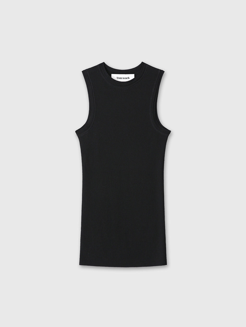 Tonywack - Wool Cashmere Ribbed Tank Top (Black) product image 7 | TRAB K-Fashion Australia
