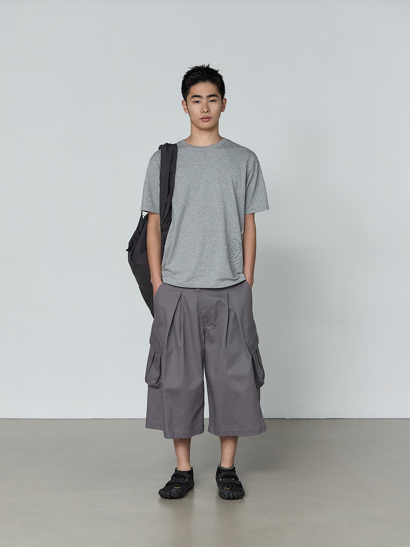 San San Gear - Capri Pants (Purple Grey) product image 2 | TRAB K-Fashion Australia