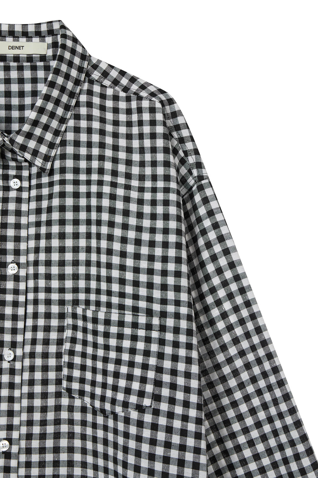 Deinet - Deinet Overfit Check Shirts (Black) product image 6 | TRAB K-Fashion Australia