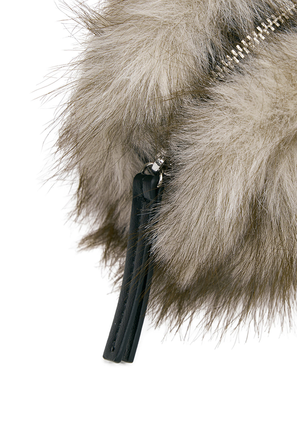 Matin Kim - Hairy Fur Mini Cube Pouch (Beige) product image 4 | TRAB K-Fashion Australia