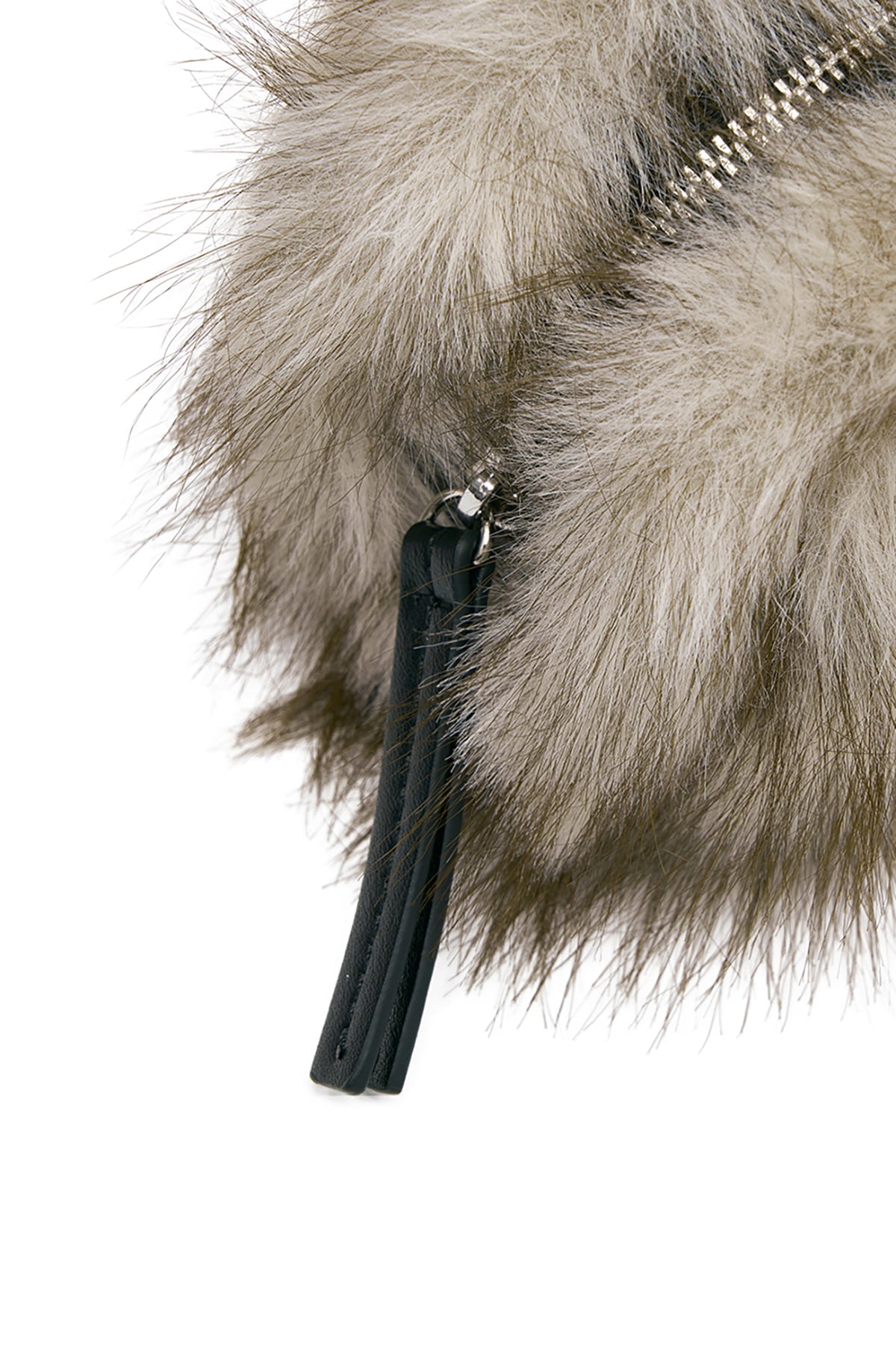 Matin Kim - Hairy Fur Mini Cube Pouch (Beige) product image 4 | TRAB K-Fashion Australia