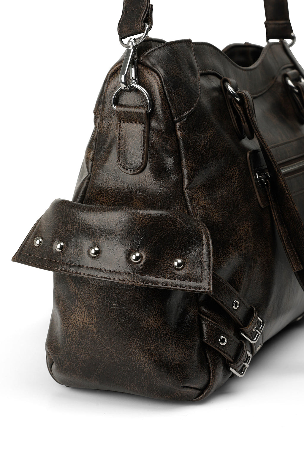 Deinet - Stud Pocket Big Bag (Burgundy) product image 18 | TRAB K-Fashion Australia