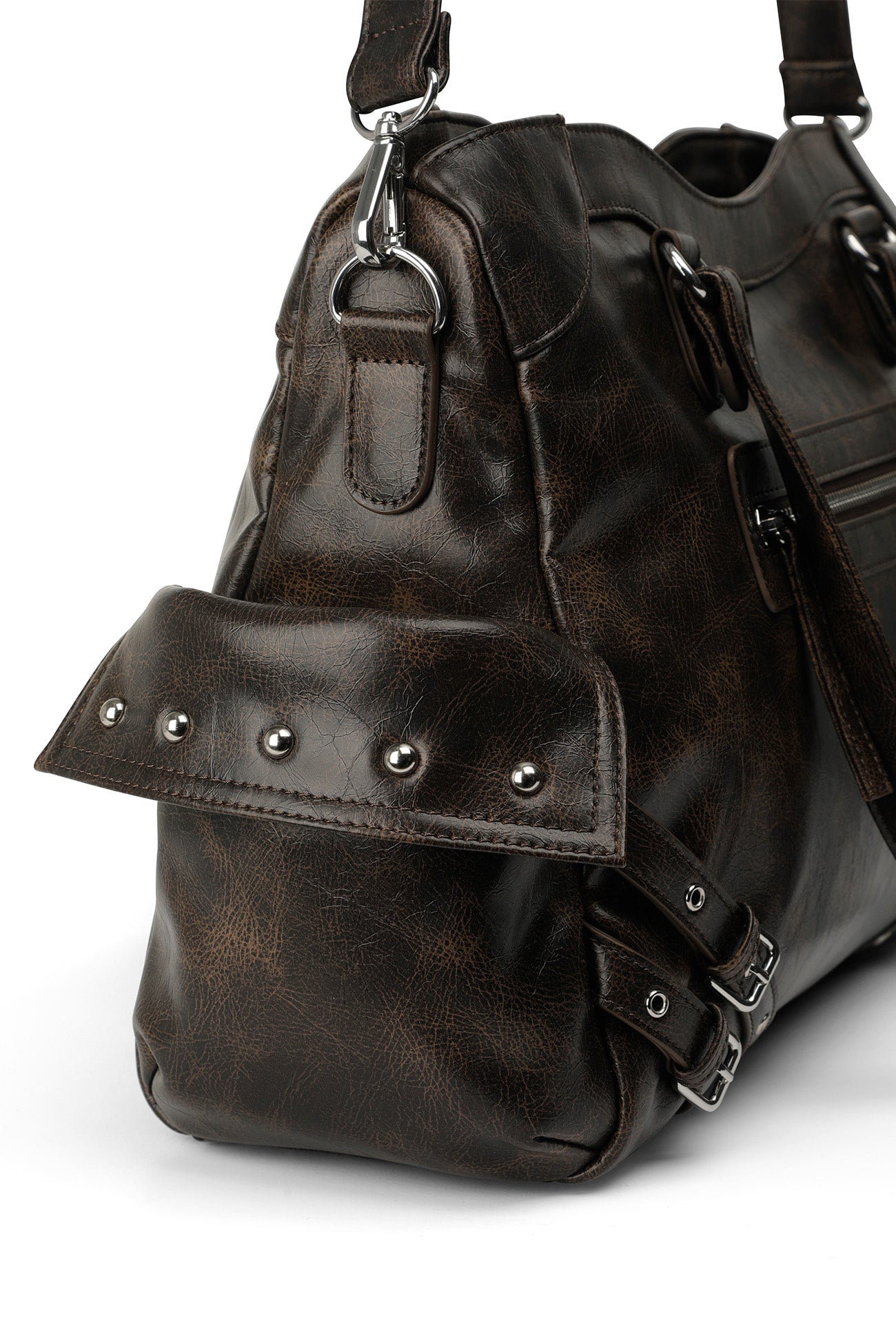 Deinet - Stud Pocket Big Bag (Burgundy) product image 18 | TRAB K-Fashion Australia