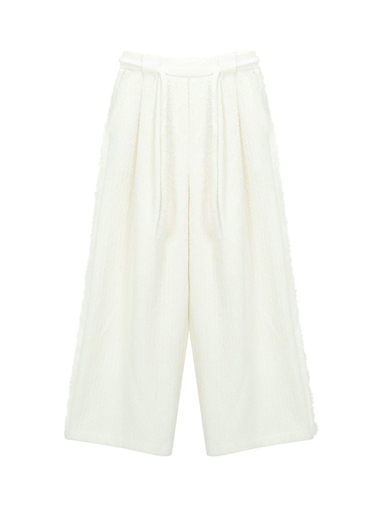 Matin Kim - Tweed String Wide Trouser (Black) product image 11 | TRAB K-Fashion Australia