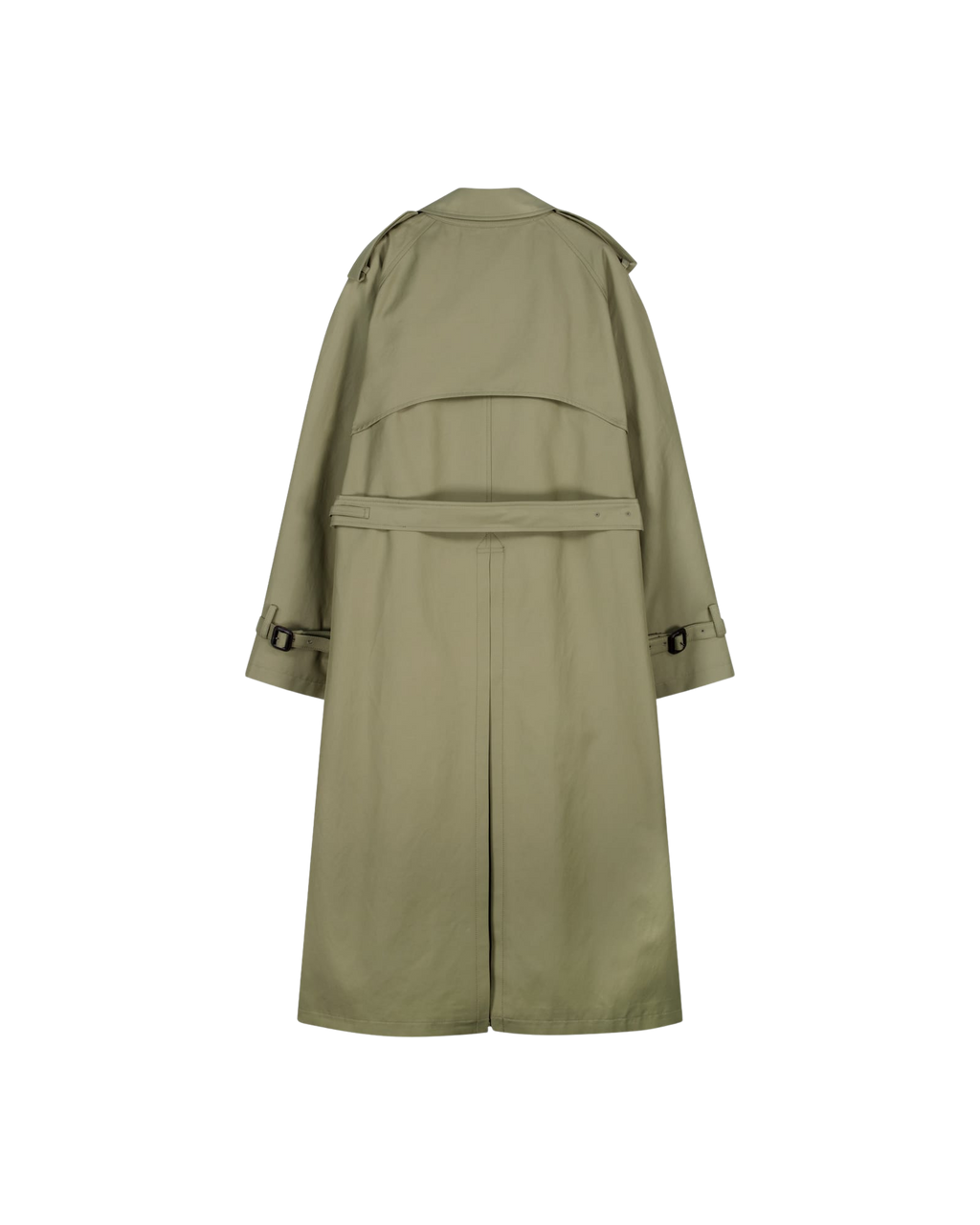 Kimhe Kim - Cotton-Rayon Belted Trench Coat (Olive Green) product image 23 | TRAB K-Fashion Australia