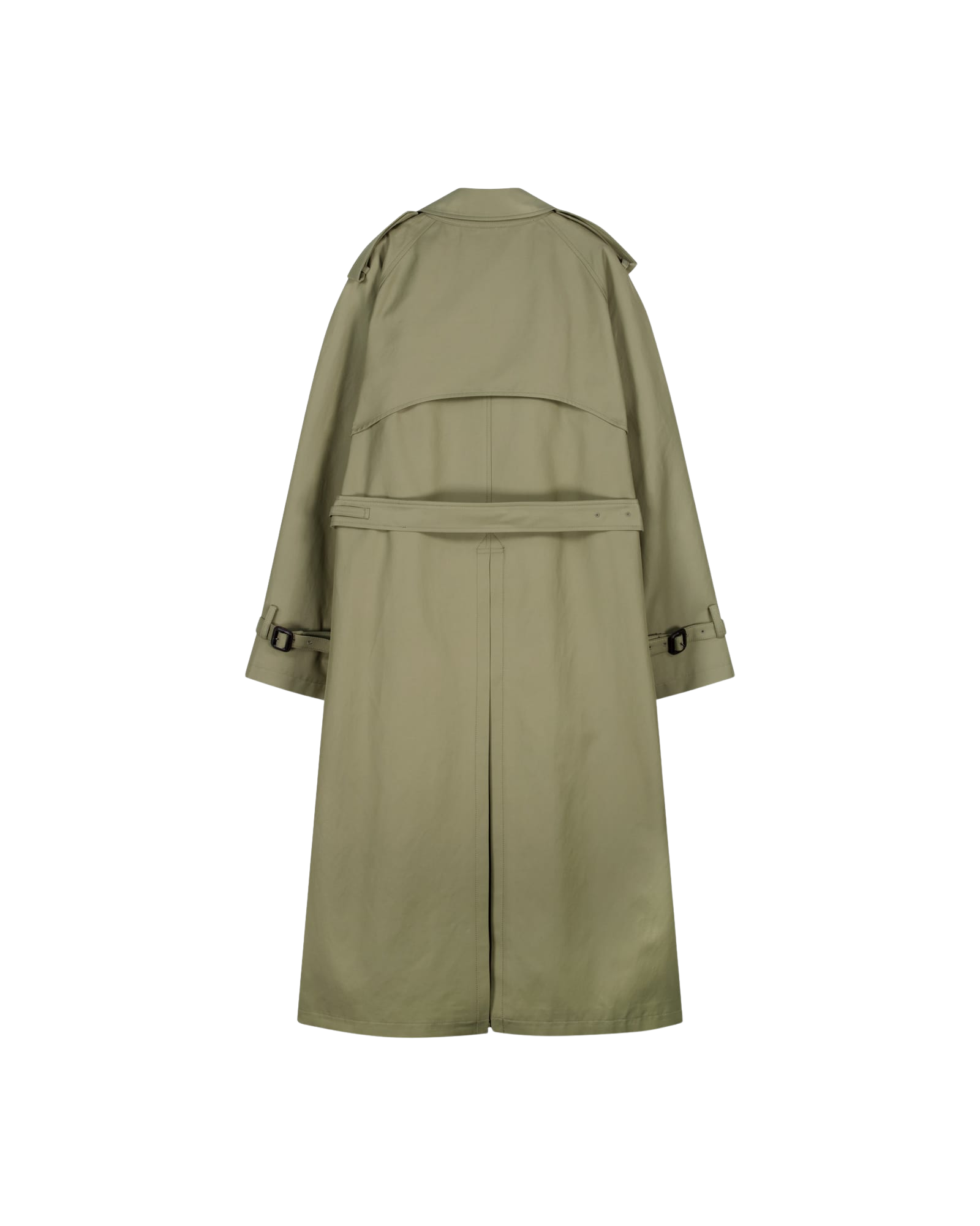 Kimhe Kim - Cotton-Rayon Belted Trench Coat (Olive Green) product image 23 | TRAB K-Fashion Australia