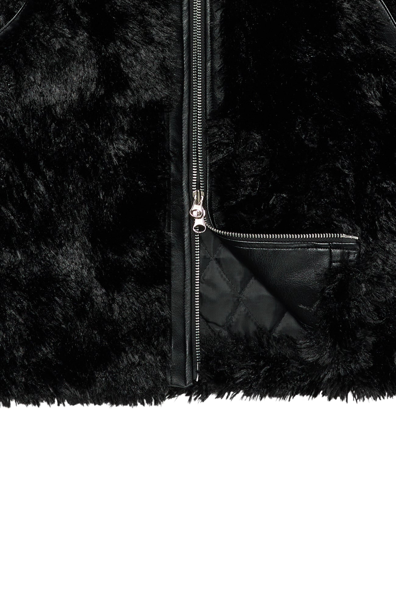 Deinet - Bizzo Point Faux Fur Jumper (Black) product image 16 | TRAB K-Fashion Australia