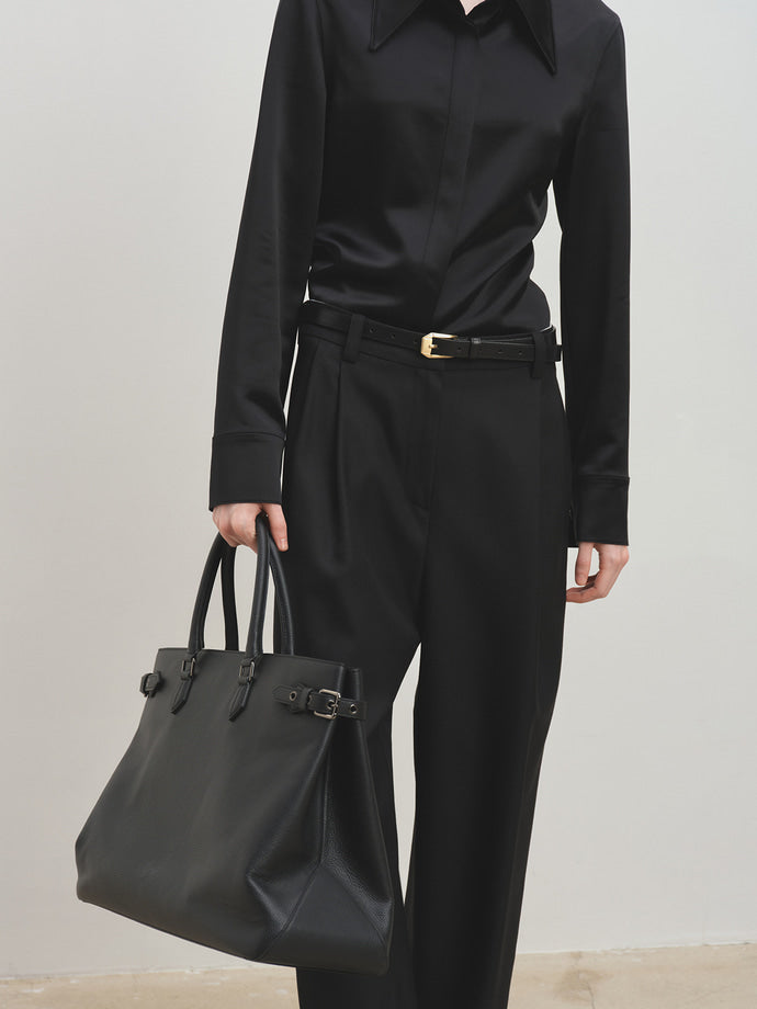 Tonywack - Pointed Collar Fitted Shirts (Black) product image 3 | TRAB K-Fashion Australia