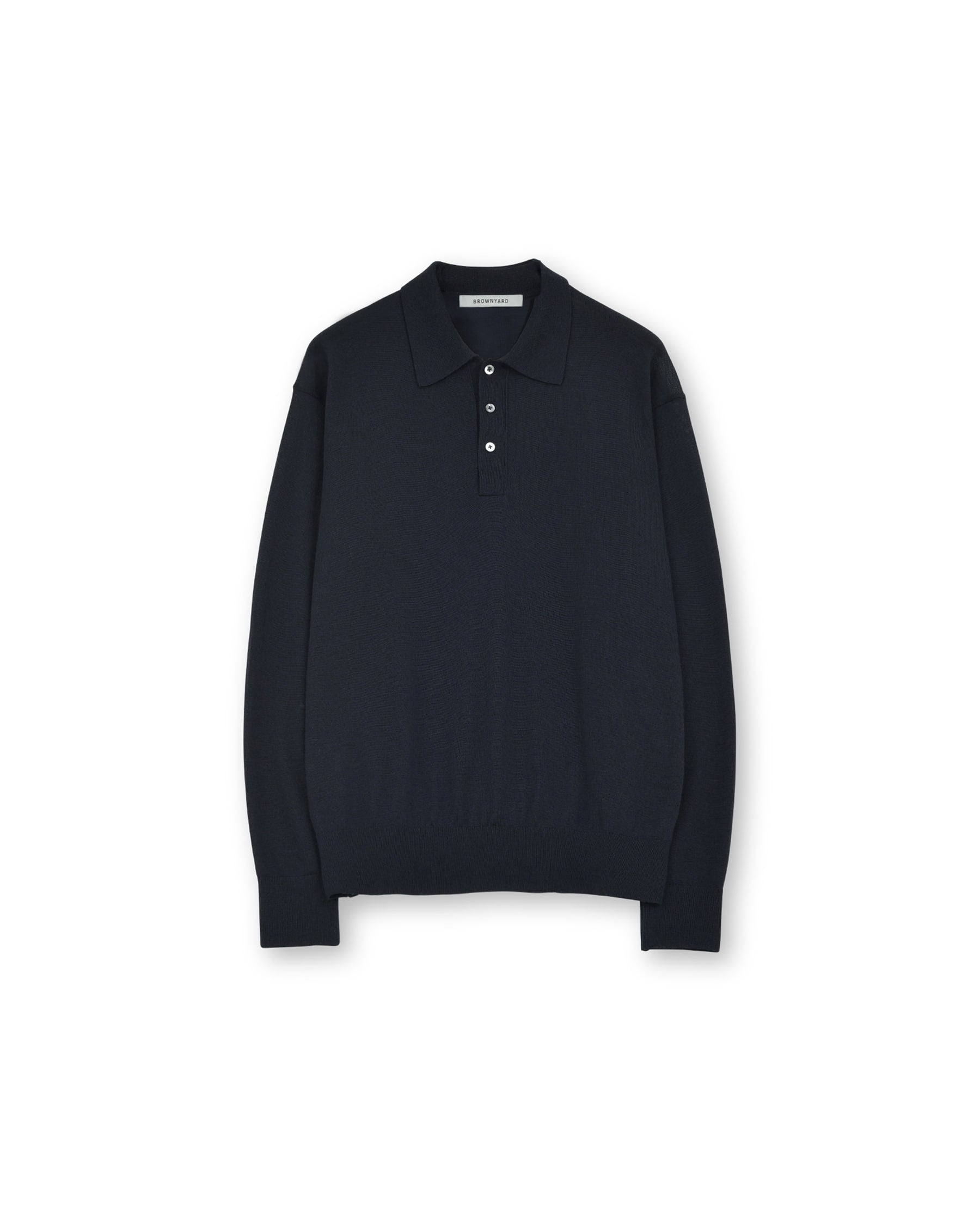 Brownyard - Knit Pique Shirt (Dark Navy) product image 5 | TRAB K-Fashion Australia