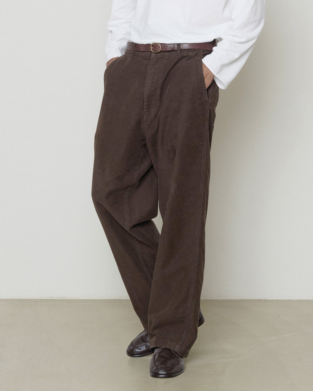 Brownyard - Moleskin French Work Pants (Dark Brown) product image 4 | TRAB K-Fashion Australia