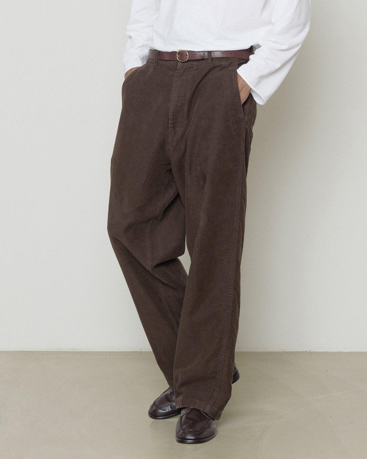 Brownyard - Moleskin French Work Pants (Dark Brown) product image 4 | TRAB K-Fashion Australia