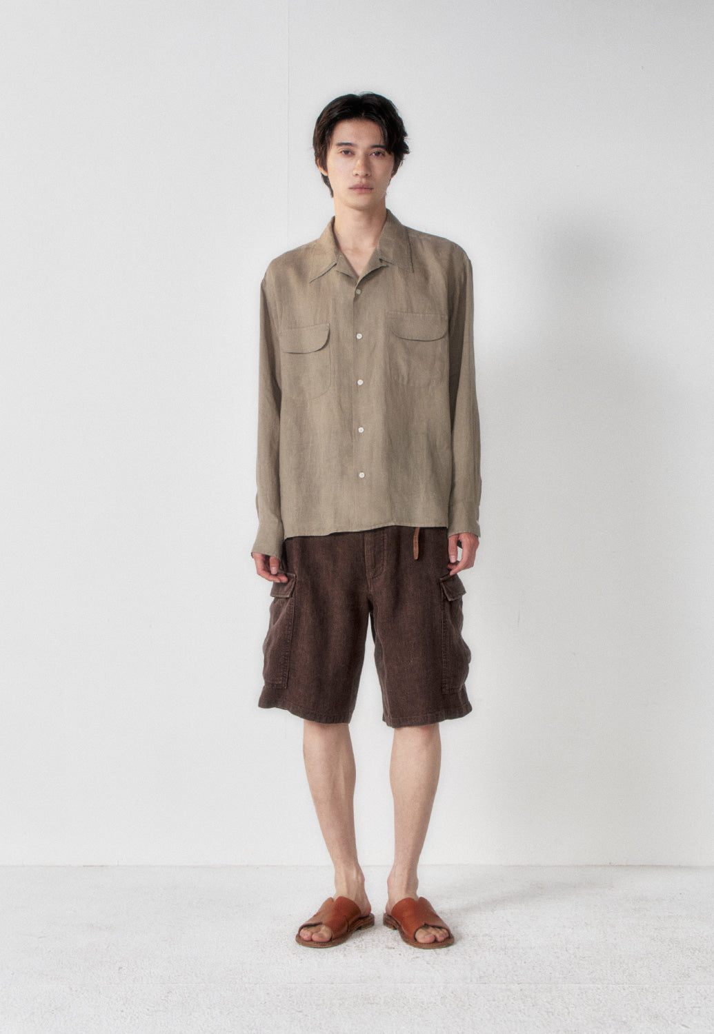 Art if acts - Linen Two Pocket Shirt (Cliff) product image 3 | TRAB K-Fashion Australia