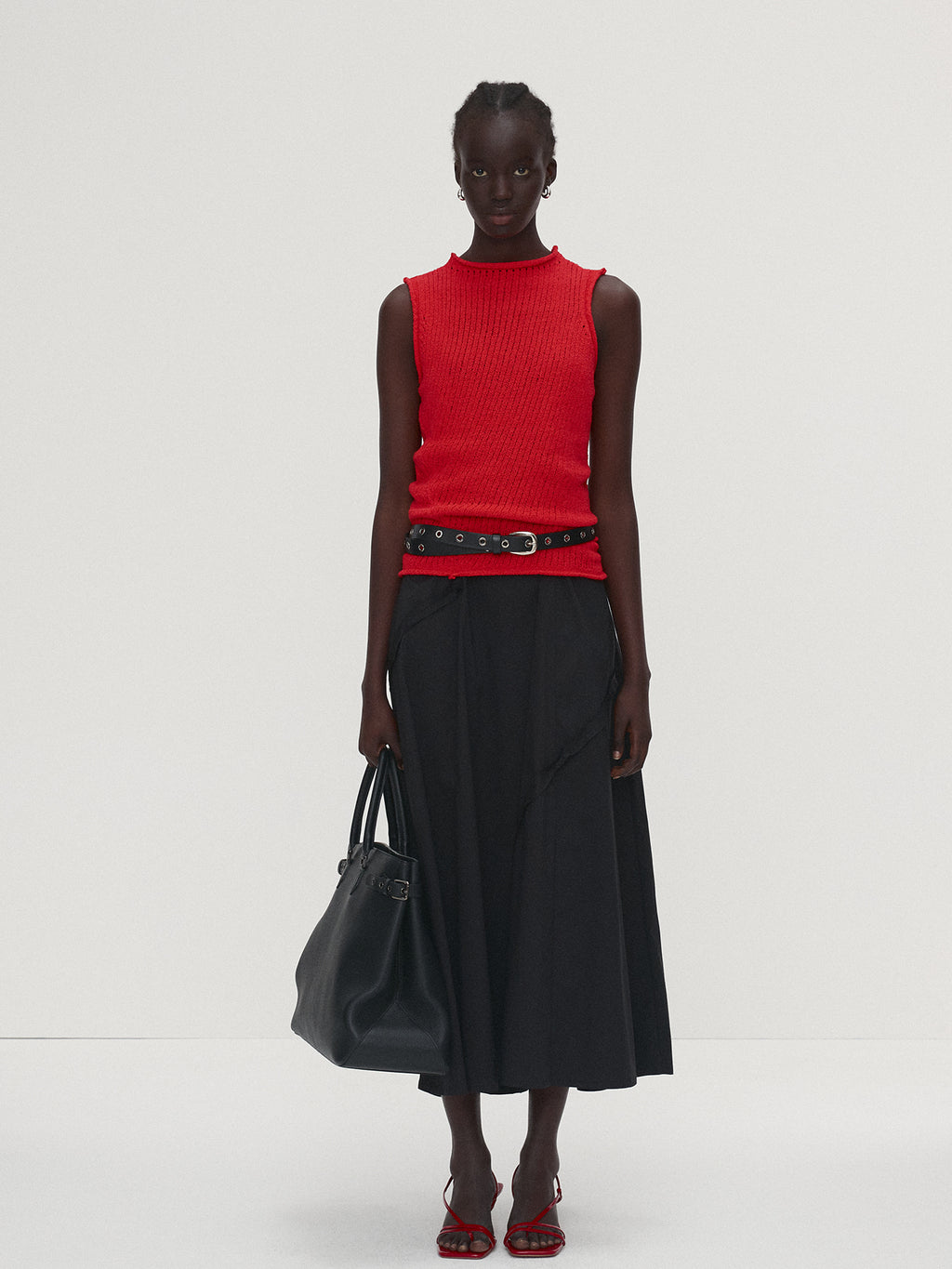 Tonywack - Cotton Twisted Sleeveless Knit (Red) product image 2 | TRAB K-Fashion Australia