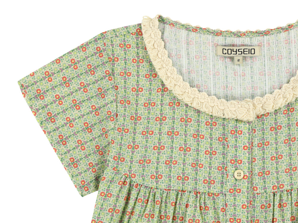 Coyseio - Fringe Shirring Blouse (Light Green) product image 13 | TRAB K-Fashion Australia