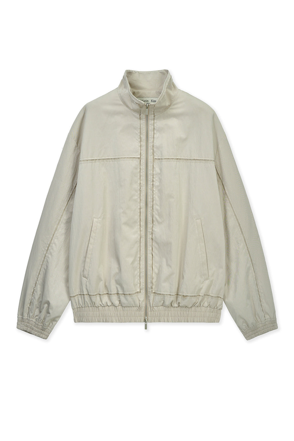 Matin Kim - Embroidery Back Logo Jumper (Beige) product image 1 | TRAB K-Fashion Australia