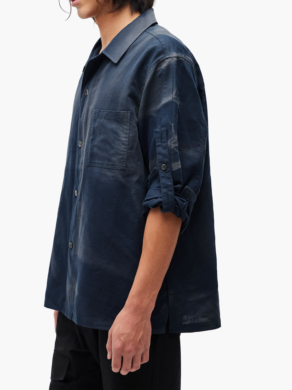 Jiyong Kim - Sun-Bleached Strap Shirt (Blue) product image 8 | TRAB K-Fashion Australia
