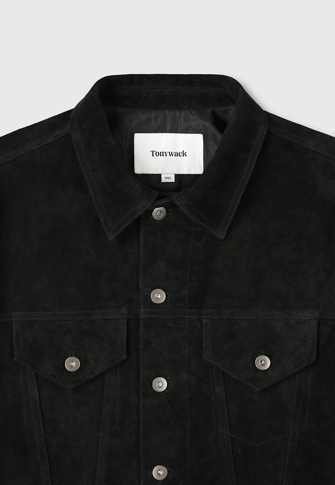 Tonywack - Suede Cropped Trucker (Black) product image 13 | TRAB K-Fashion Australia