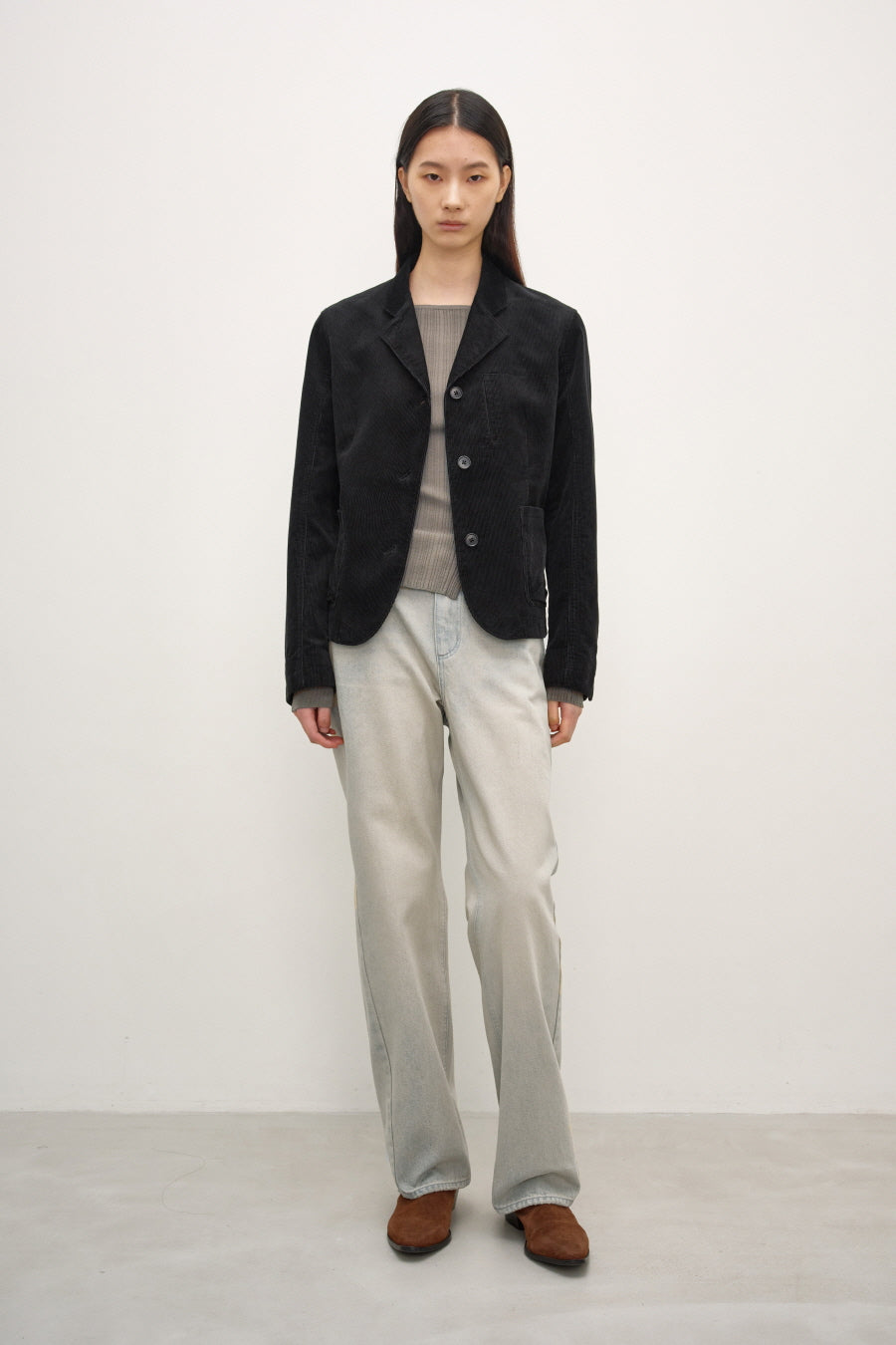 Insilence - Straight Fit Denim (Ash Blue) product image 5 | TRAB K-Fashion Australia