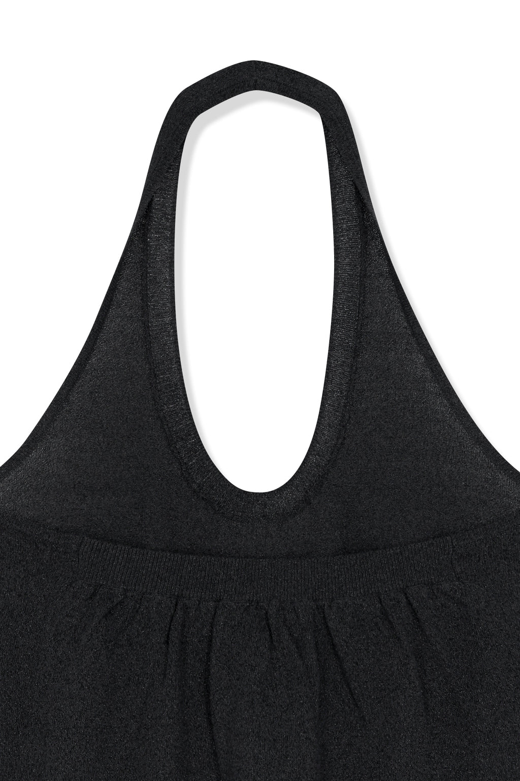 Matin Kim - Layered Tie Halter Neck Knit Top (Black) product image 9 | TRAB K-Fashion Australia