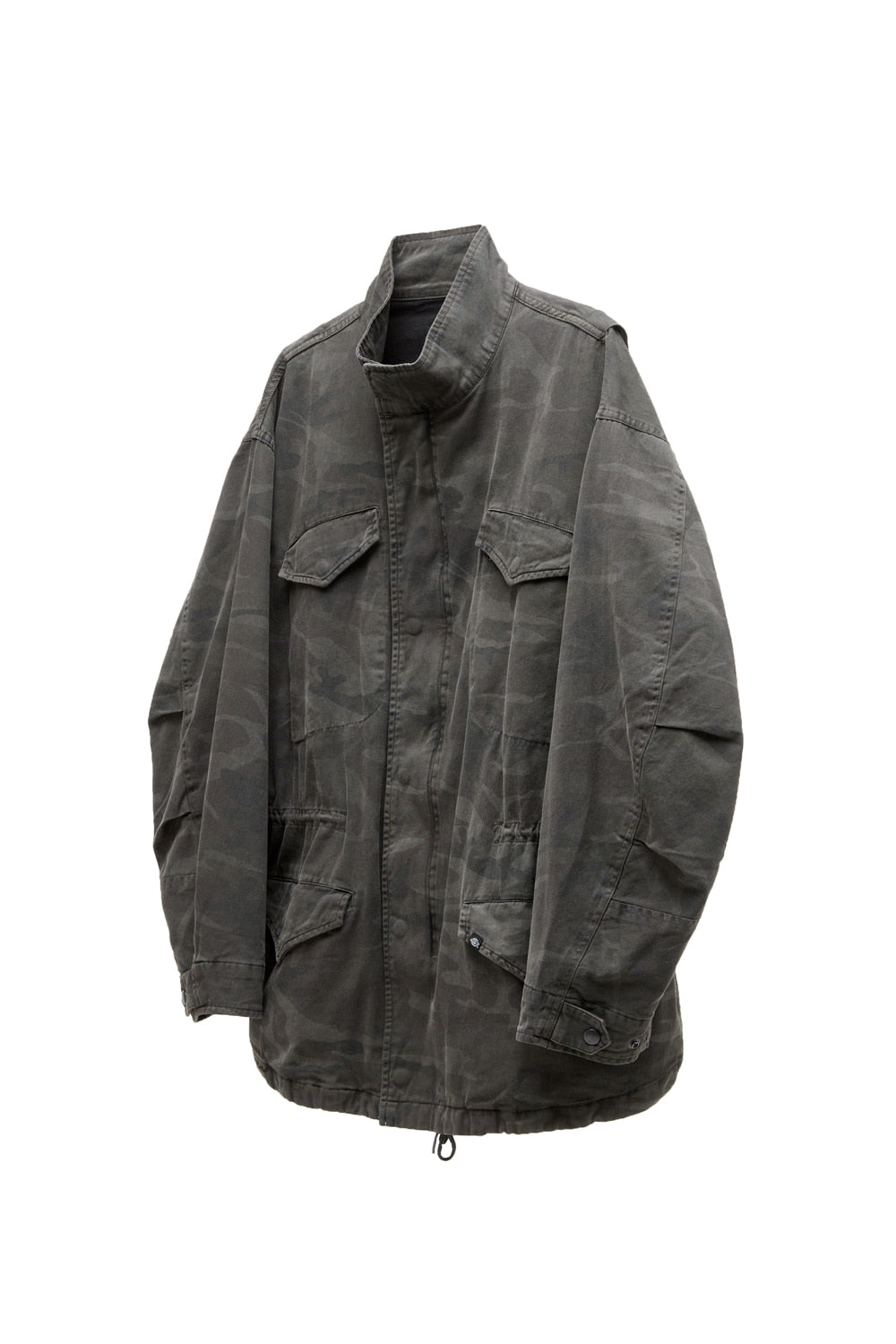 Hatchingroom - Field Parka Camo (Dyed Charcoal) product image 2 | TRAB K-Fashion Australia