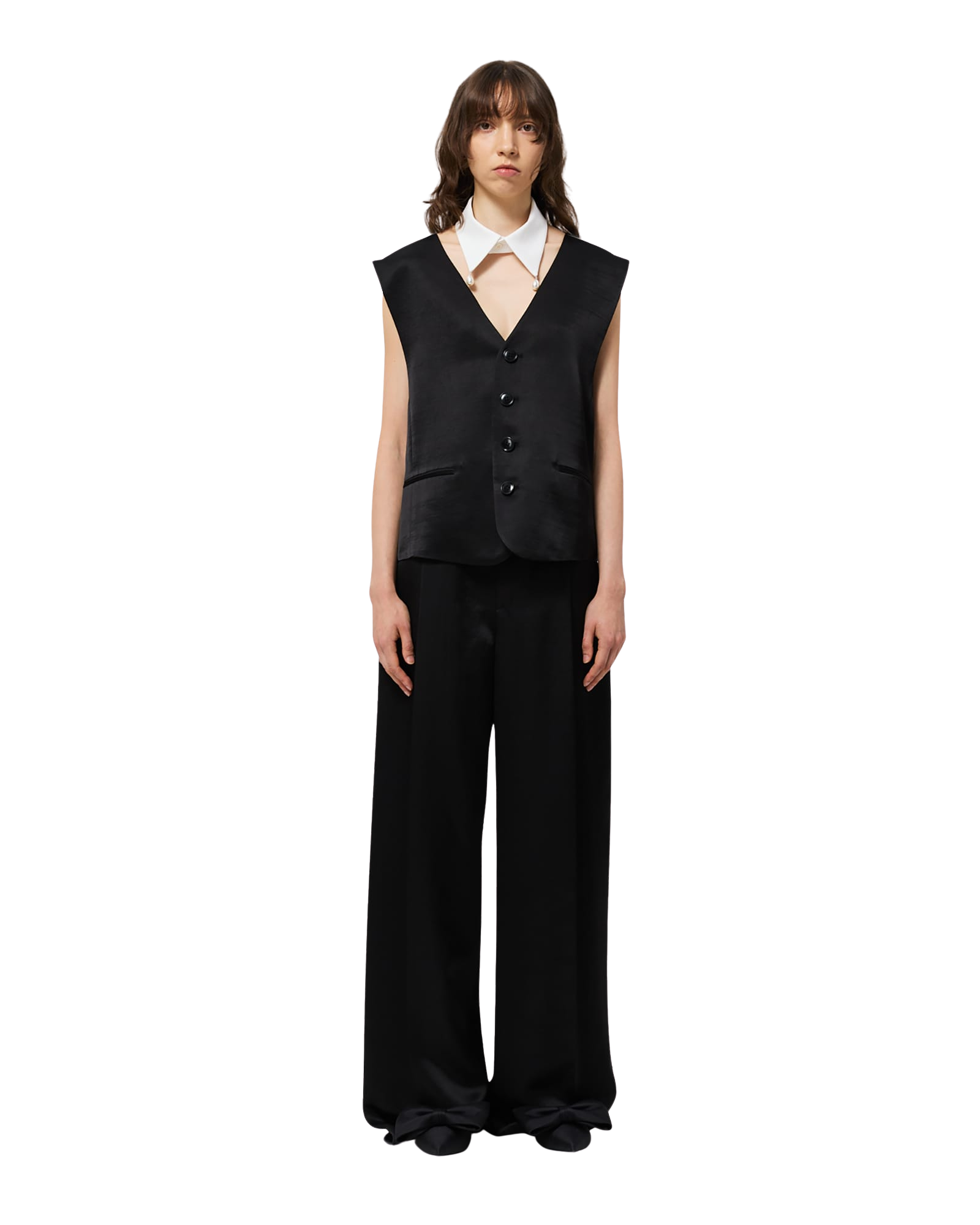 Kimhe Kim - Belted Wide Pants (Black) product image 13 | TRAB K-Fashion Australia