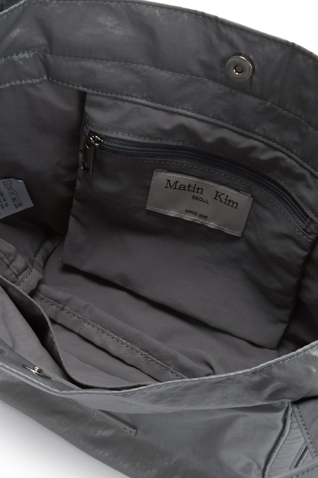 Matin Kim - Glossy Two Way Mini Bag (Grey) product image 4 | TRAB K-Fashion Australia