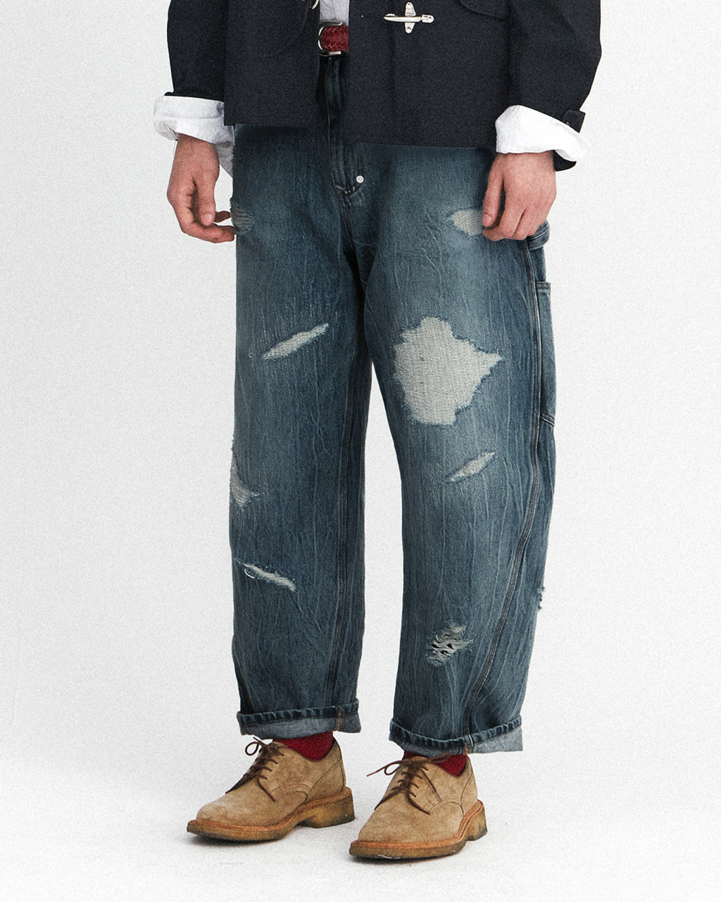 Eastlogue - Damaged Carpenter Pants (Vintage Indigo) product image 3 | TRAB K-Fashion Australia