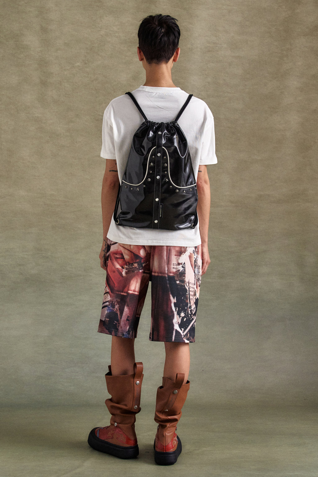 Andersson Bell - Unisex Heart Kelly Logo T-Shirts (White) product image 3 | TRAB K-Fashion Australia