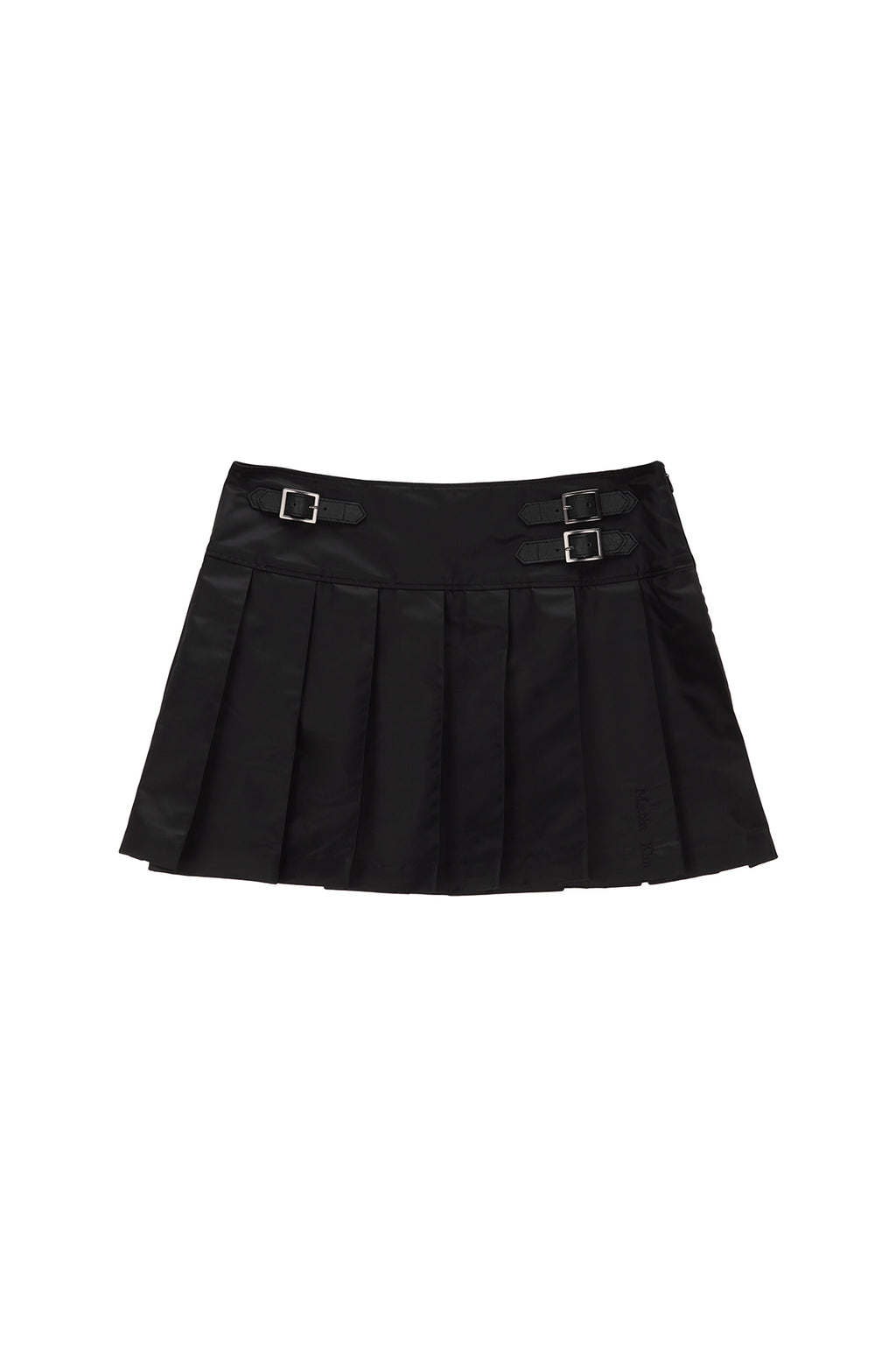 Matin Kim - Lowrise Pleats Mini Skirt (Black) product image 1 | TRAB K-Fashion Australia