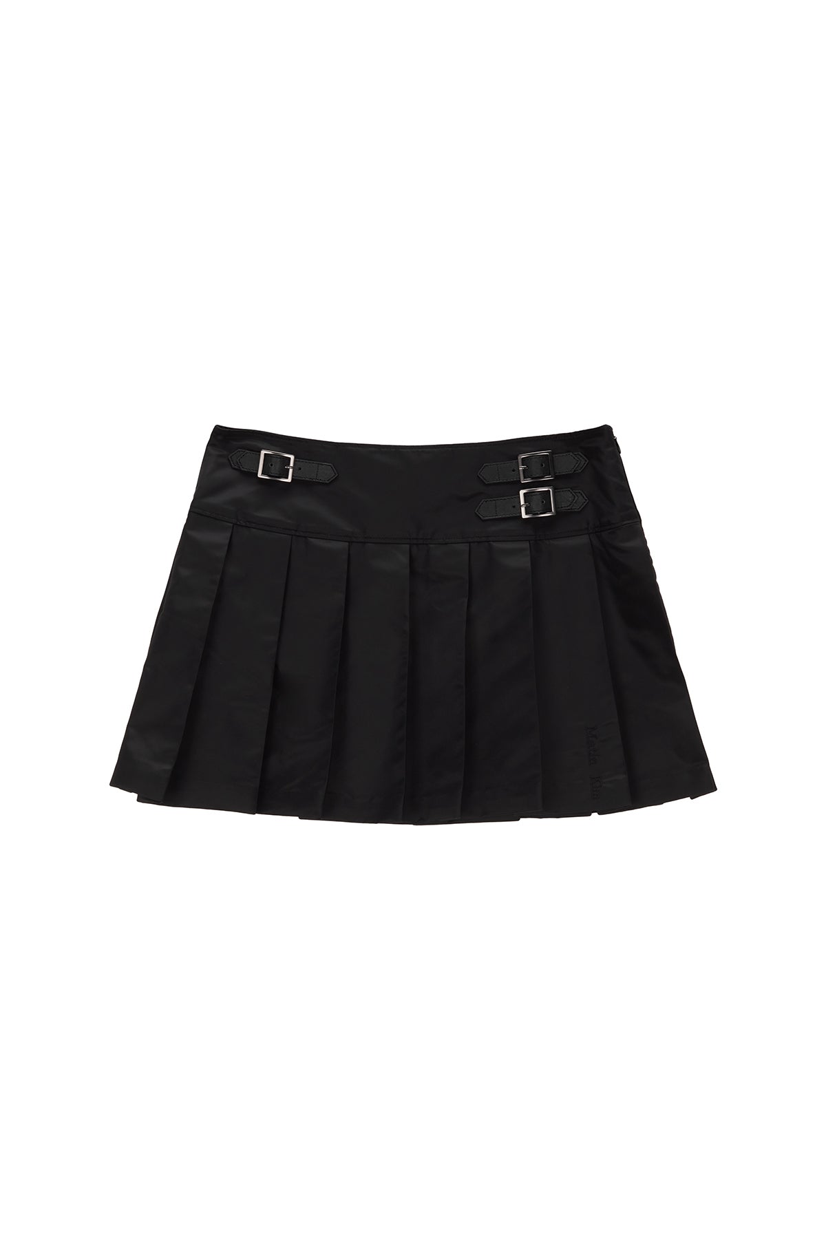 Matin Kim - Lowrise Pleats Mini Skirt (Black) product image 1 | TRAB K-Fashion Australia