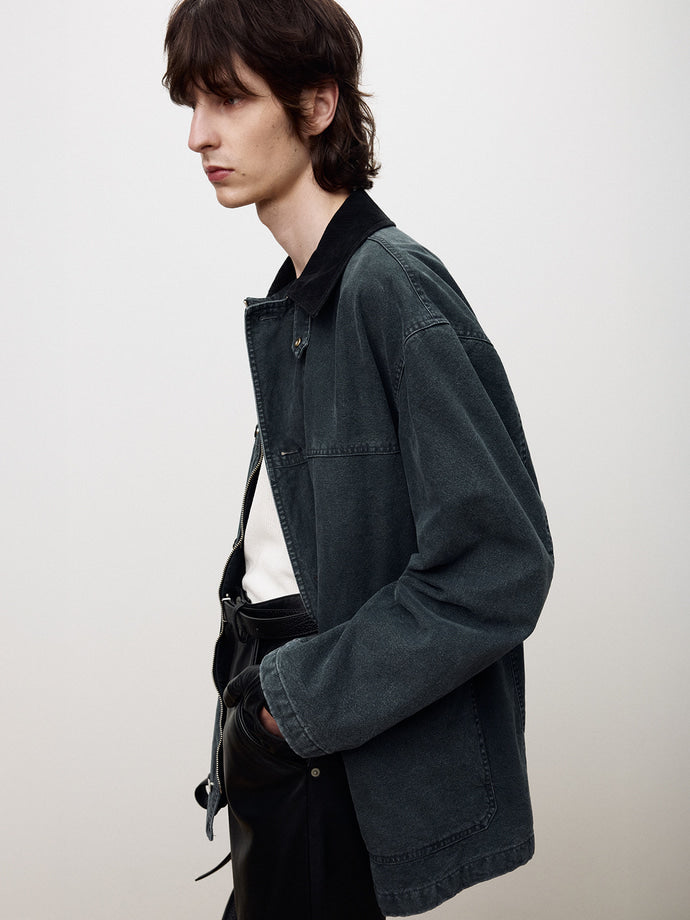 Tonywack - Garment Washed Chore Jacket (Faded Navy) product image 5 | TRAB K-Fashion Australia