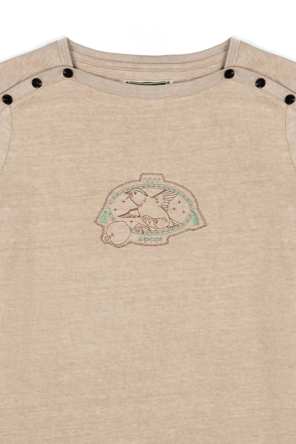 Ioedle - Birth Of Gravity Fastened Boat Neck T-Shirt Yellow (Brown) product image 4 | TRAB K-Fashion Australia