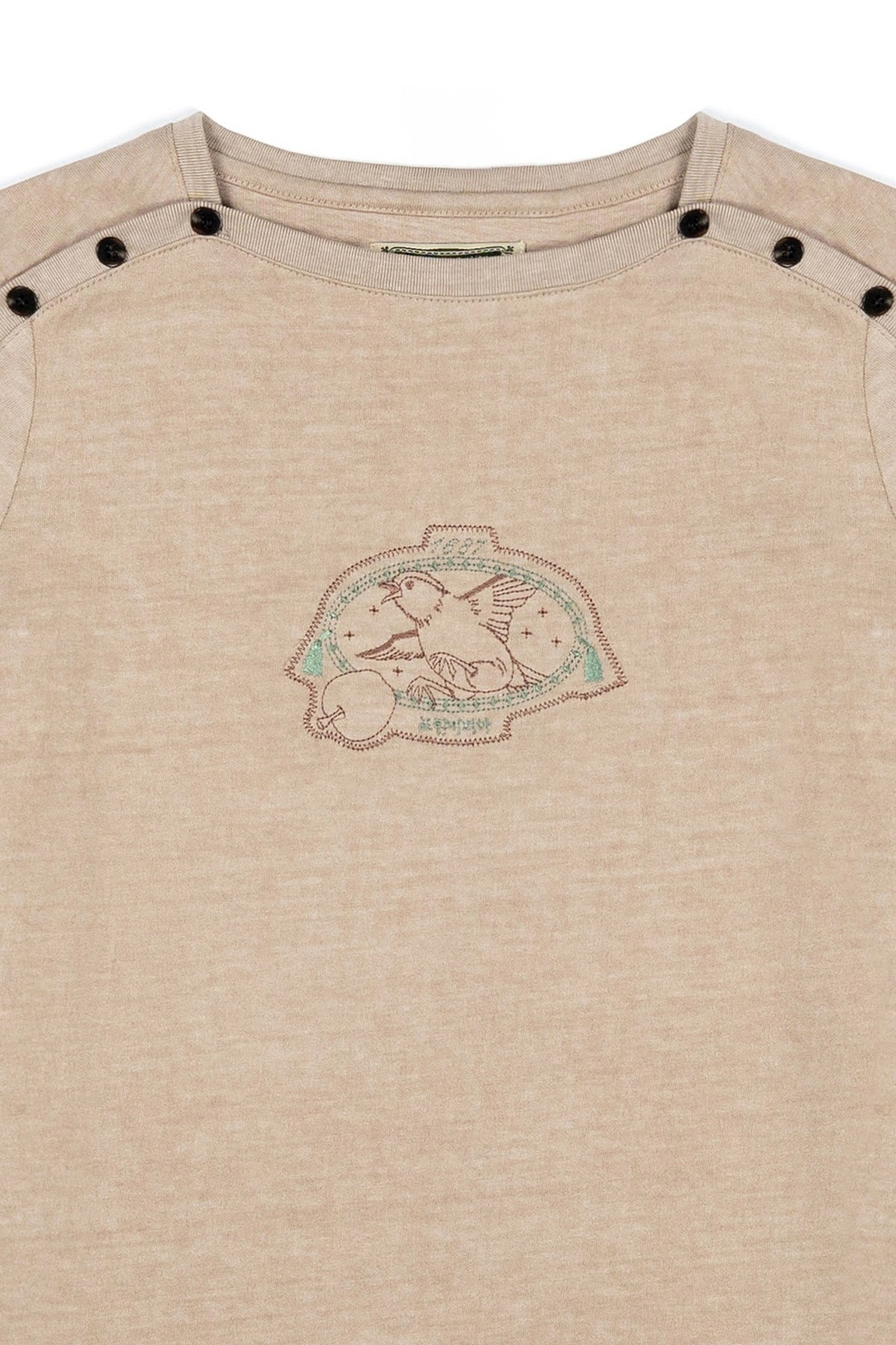 Ioedle - Birth Of Gravity Fastened Boat Neck T-Shirt Yellow (Brown) product image 4 | TRAB K-Fashion Australia