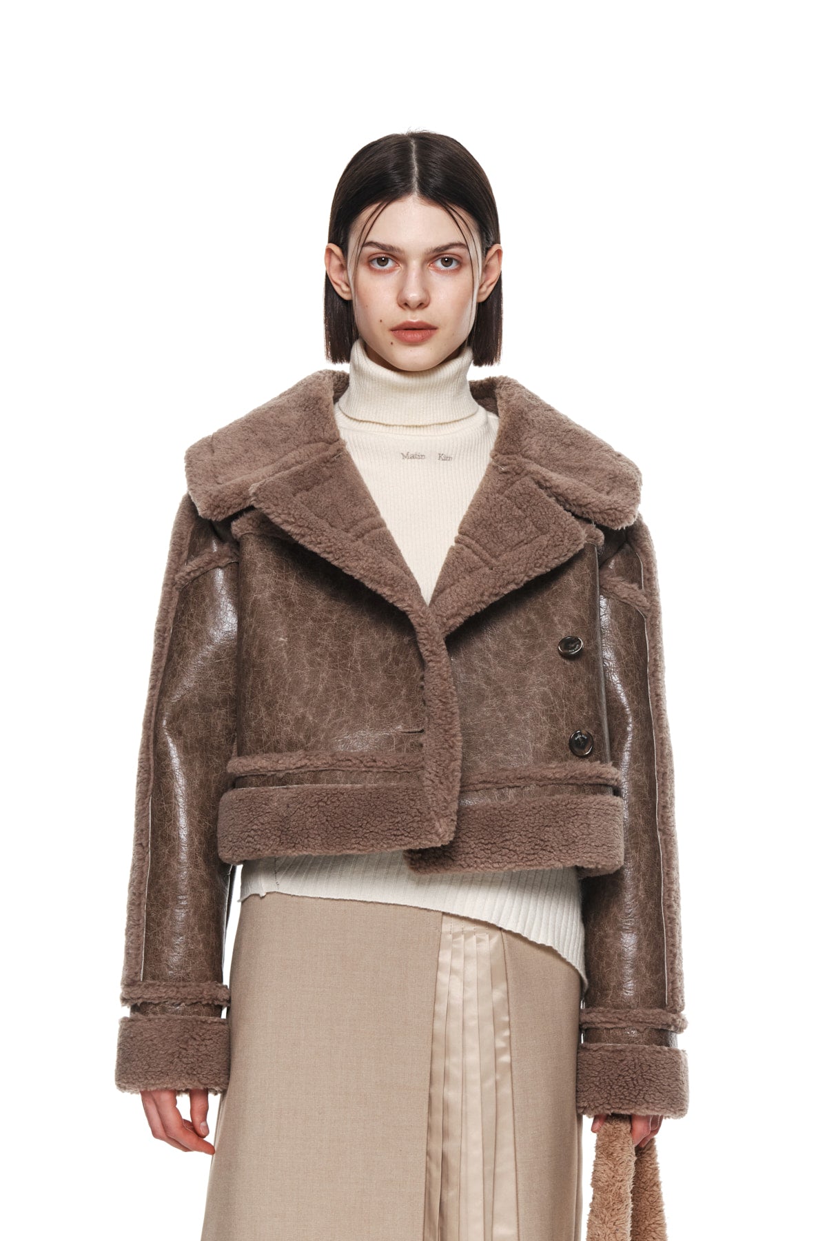 Matin Kim - Soft Crop Mustang Jumper (Brown) product image 5 | TRAB K-Fashion Australia