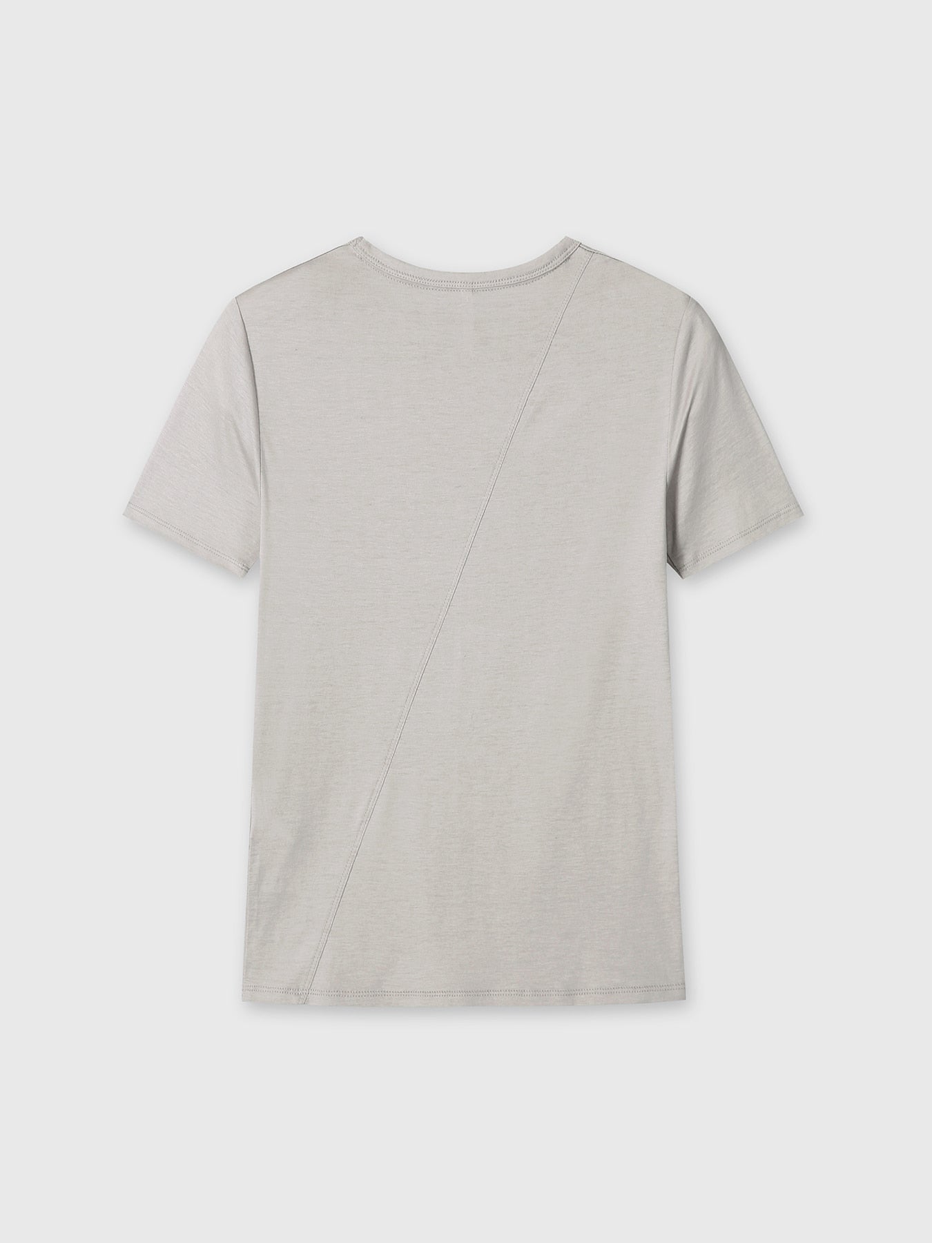 Tonywack - Tencel Short Sleeve T-Shirt (Light Grey) product image 8 | TRAB K-Fashion Australia
