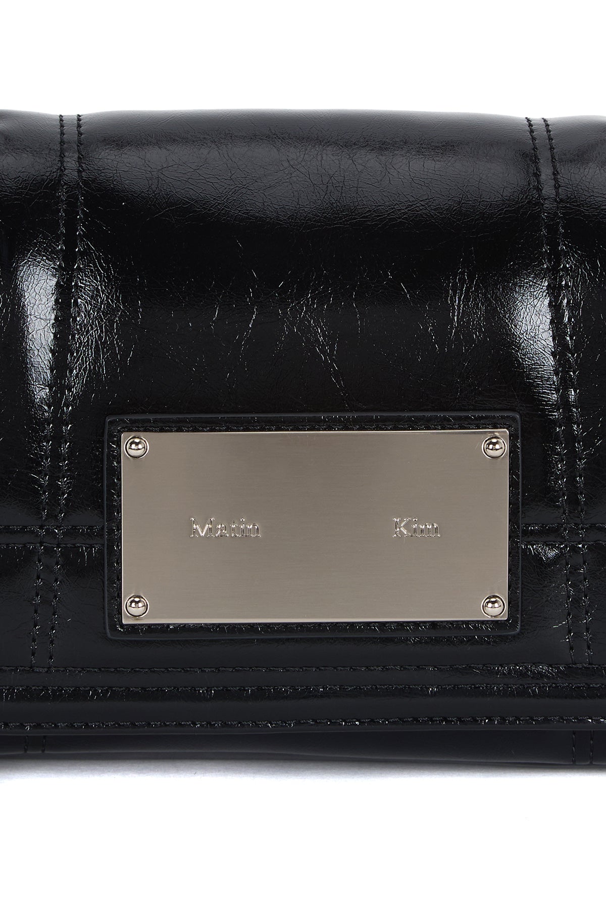 Matin Kim - Glossy Quilting Small Chain Bag (Black) product image 3 | TRAB K-Fashion Australia