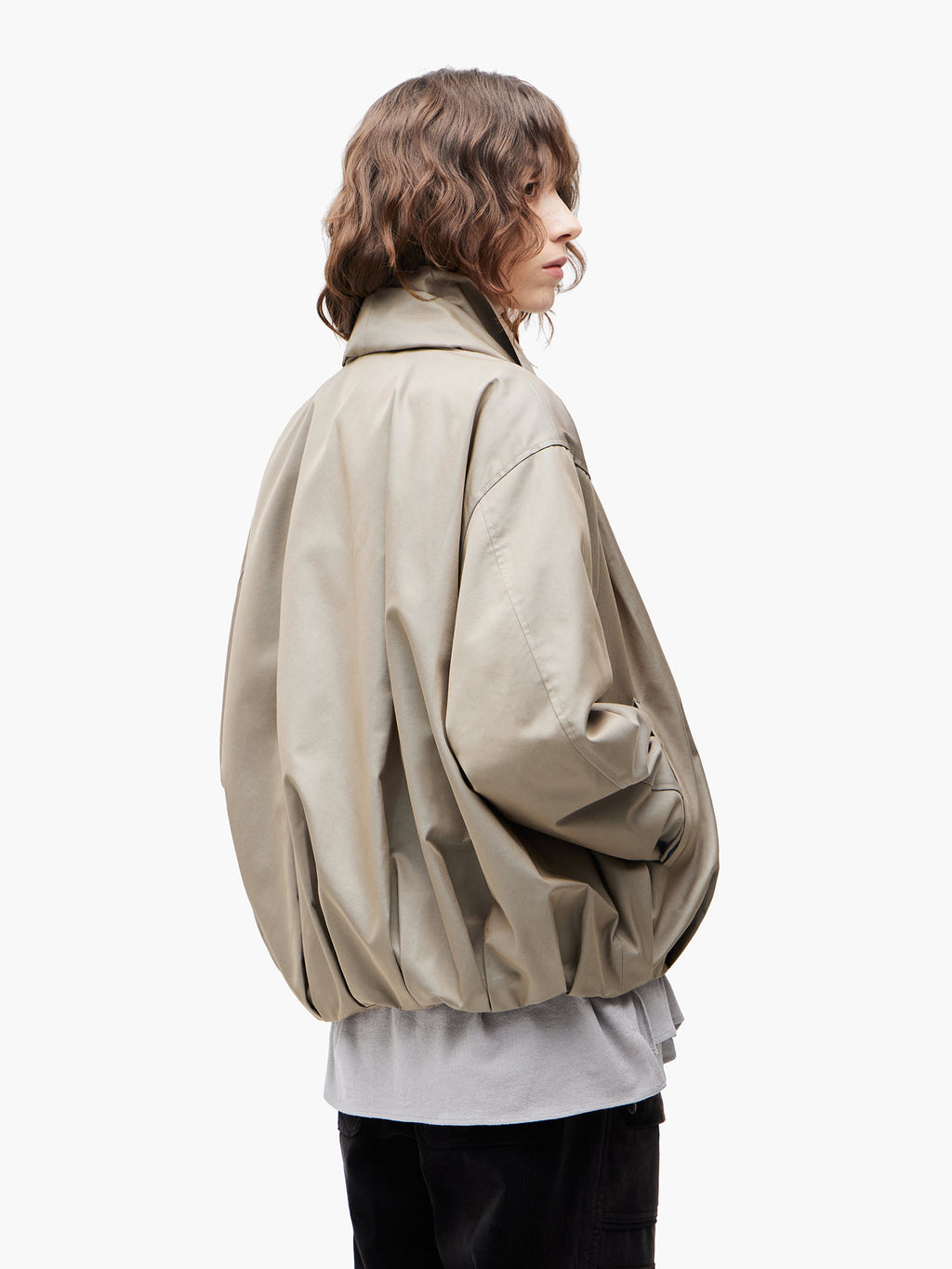 Jiyong Kim - Shawl Collar Jacket (Beige) product image 5 | TRAB K-Fashion Australia