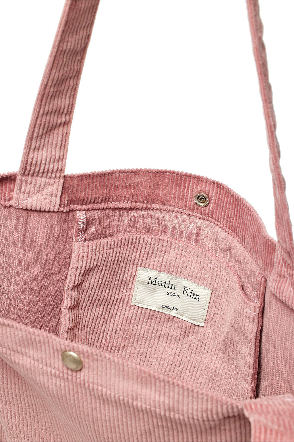 Matin Kim - Matin Corduroy Middle Ecobag (Pink) product image 3 | TRAB K-Fashion Australia