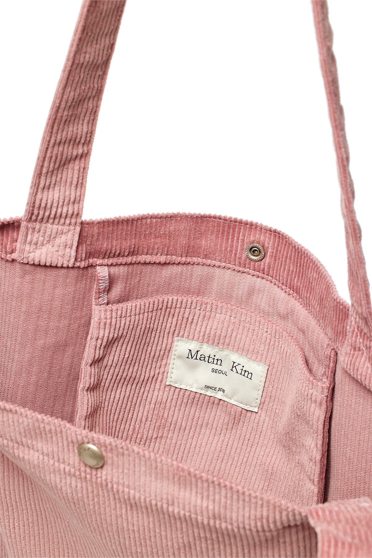 Matin Kim - Matin Corduroy Middle Ecobag (Pink) product image 3 | TRAB K-Fashion Australia