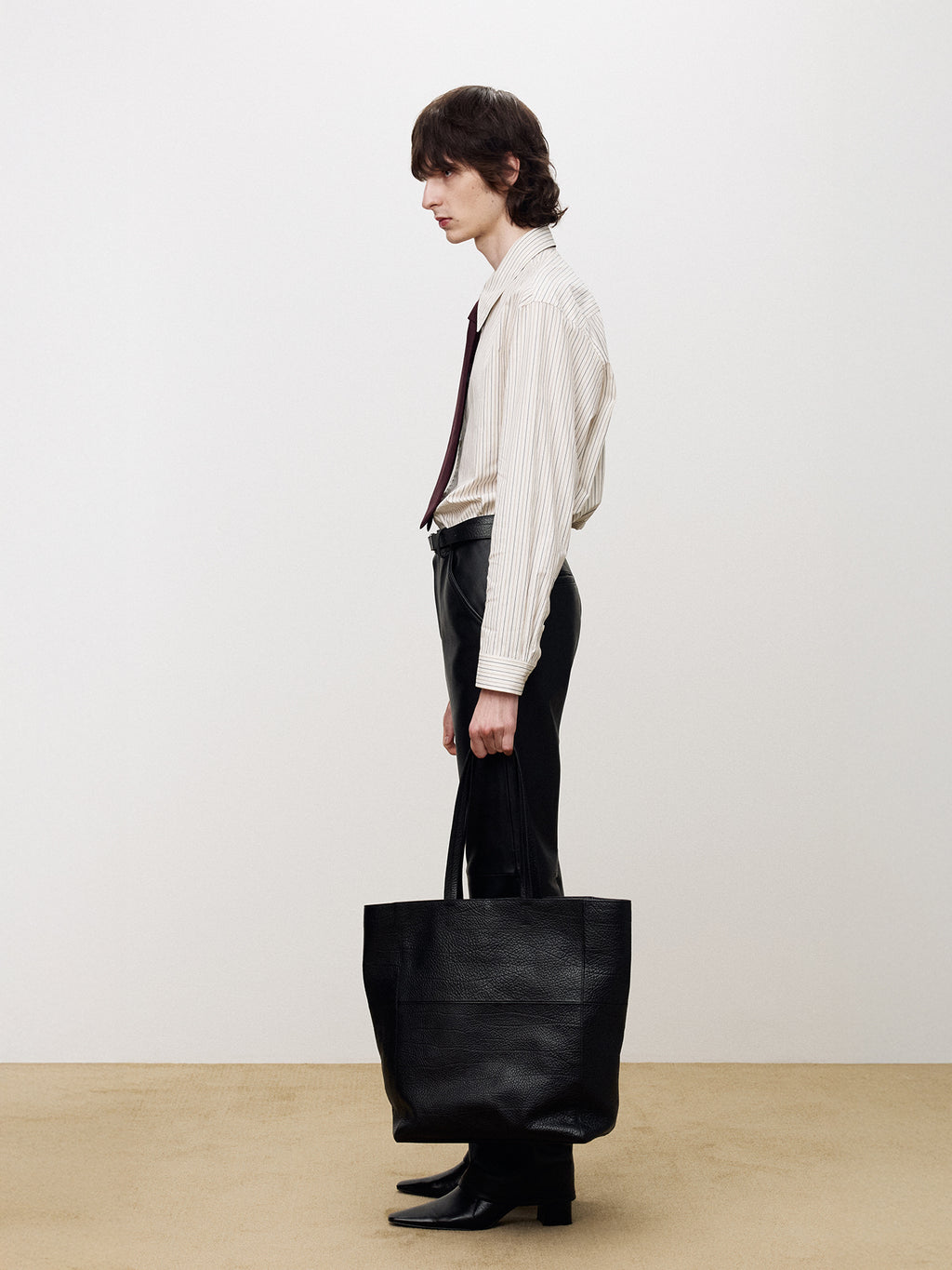 Tonywack - Brushed Cotton Multi Stripe Shirt (Ecru Multi Stripe) product image 3 | TRAB K-Fashion Australia